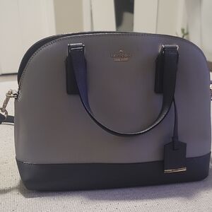 NWOT Kate Spade Two-Tone light Gray and Dark Gray Satchel